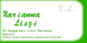 marianna liszi business card